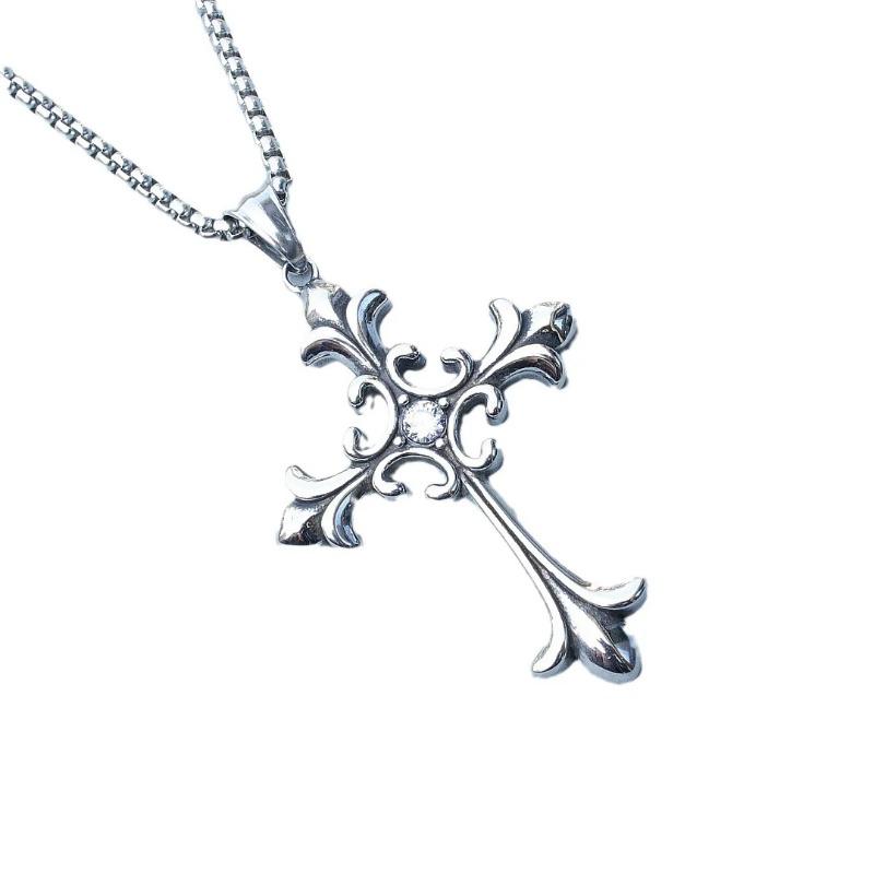 Модный Индивидуальный Ретро Готический Крест Ожерелье Для Мужчин И Женщин Уличный Хип-Хоп Законодатели Моды Универсальный Пе