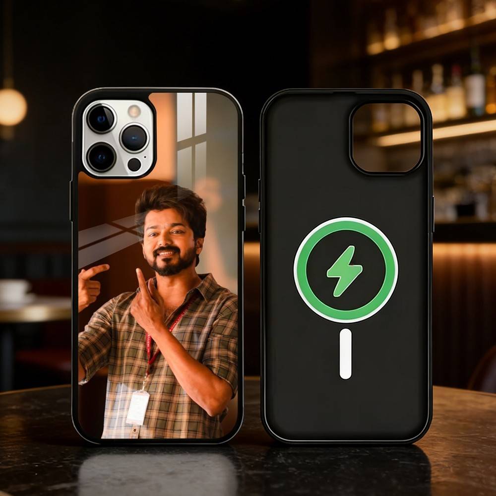 T-ThalaPathy Actor V-Vijay Phone Case For iPhone 17,16,15,14,13,12,Plus,Pro,Max For Magnetic Wireless Charge
