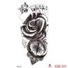 1PCS Waterproof Tattoos Temporary Tattoo Sticker Flowers Rose Body Tattoos for Women Art Arm Hand Tattoos Wolf Tiger Lion Painting Tatoos