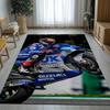 Vintage S-Suzuki Racing Biker Garage Moto Soft Non-Slip Large Area Rug for Living Room,Bedroom Carpet Mat for Sofa,Home Decor