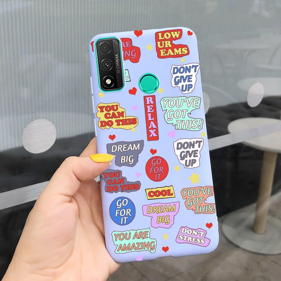 For Funda Huawei P Smart 2020 Case Coque Popular Lavender Flower Phone Case For Huawei P Smart 2020 6.21" Soft Shockproof Bumper