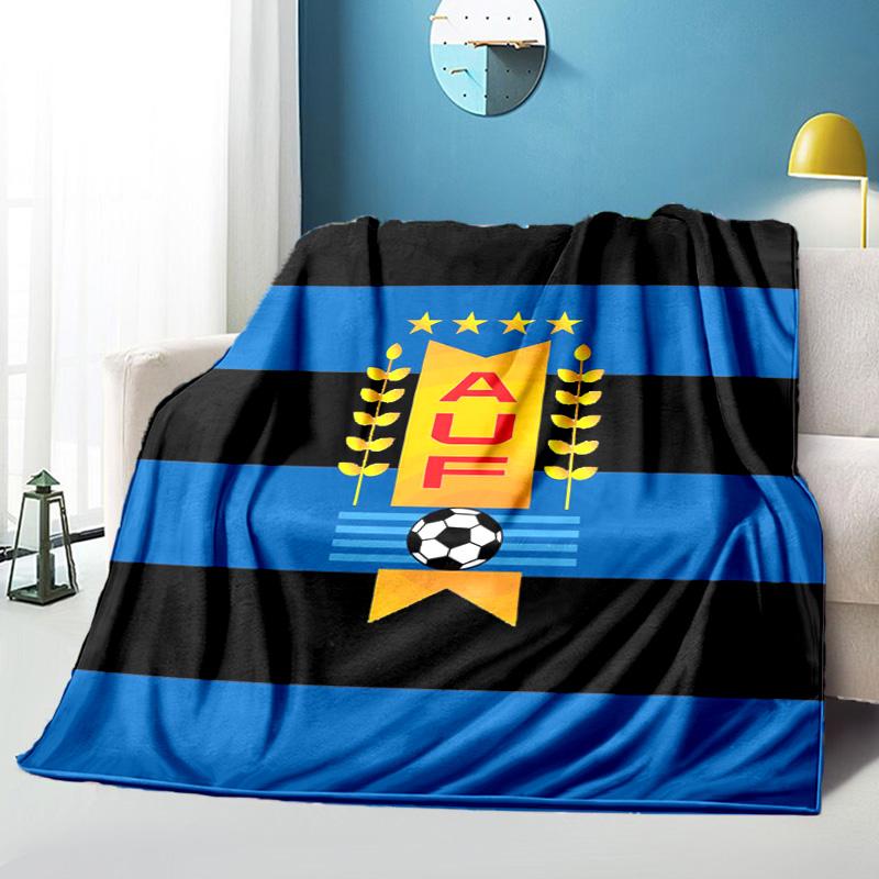 national Football Crest Printed Throws Blanket Soft Flannel Blankets for Couch Bed Gifts for Men Women Picnic blanket Christmas gifts