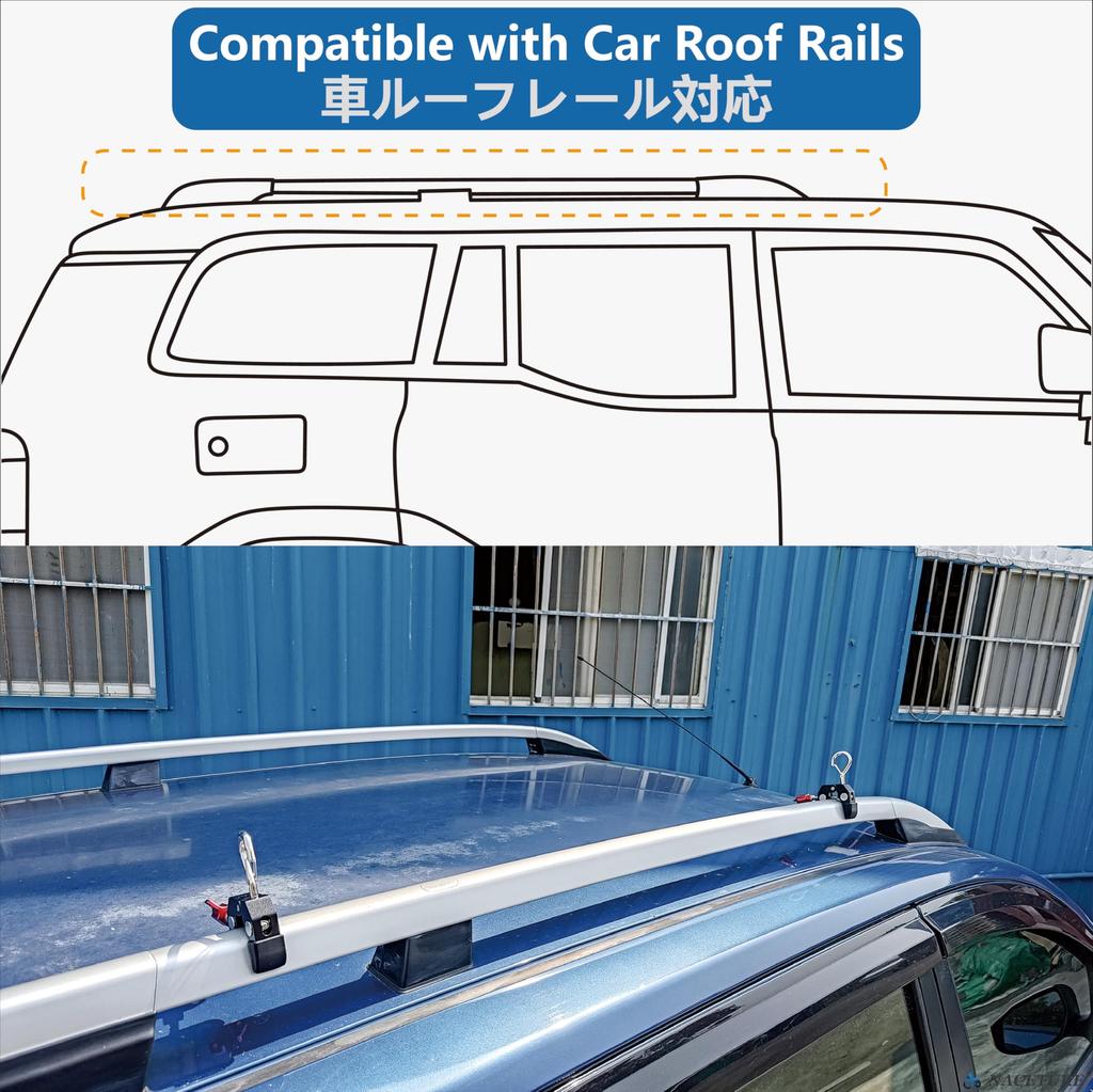 Набор из 2 автомобильных крючков для тента Легко совместим с боковой частью автомобиля и крышей Включает автомобильное шарнирное крепление Аксессуары для кемпинга и автомобильного тента – Устойчивые к царапинам,