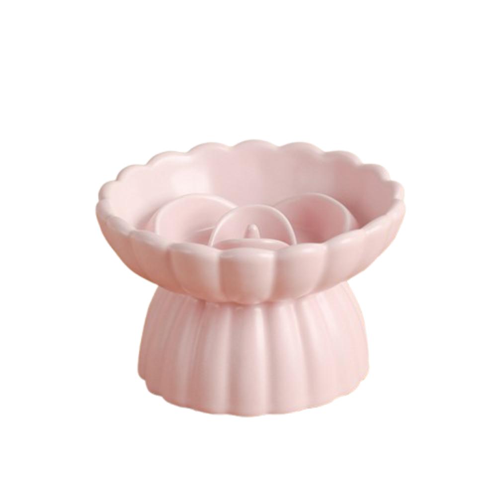 Anti-gulping Cat Food Bowl Anti Swallowing Pet Feeder Slow Feed Bowl  For Cats Small Dogs