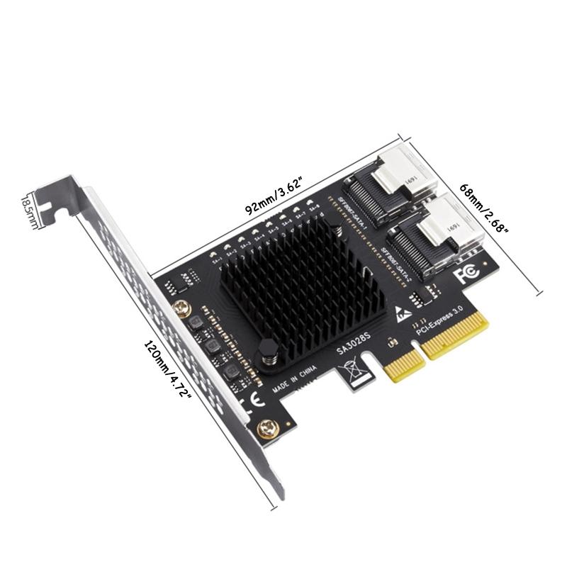 Адаптер PCI-E на SFF-8087 8 портов PCIE на   /  3.0 Карта расширения для жесткого диска 6 Гбит/с Конвертер для жесткого диска SSD