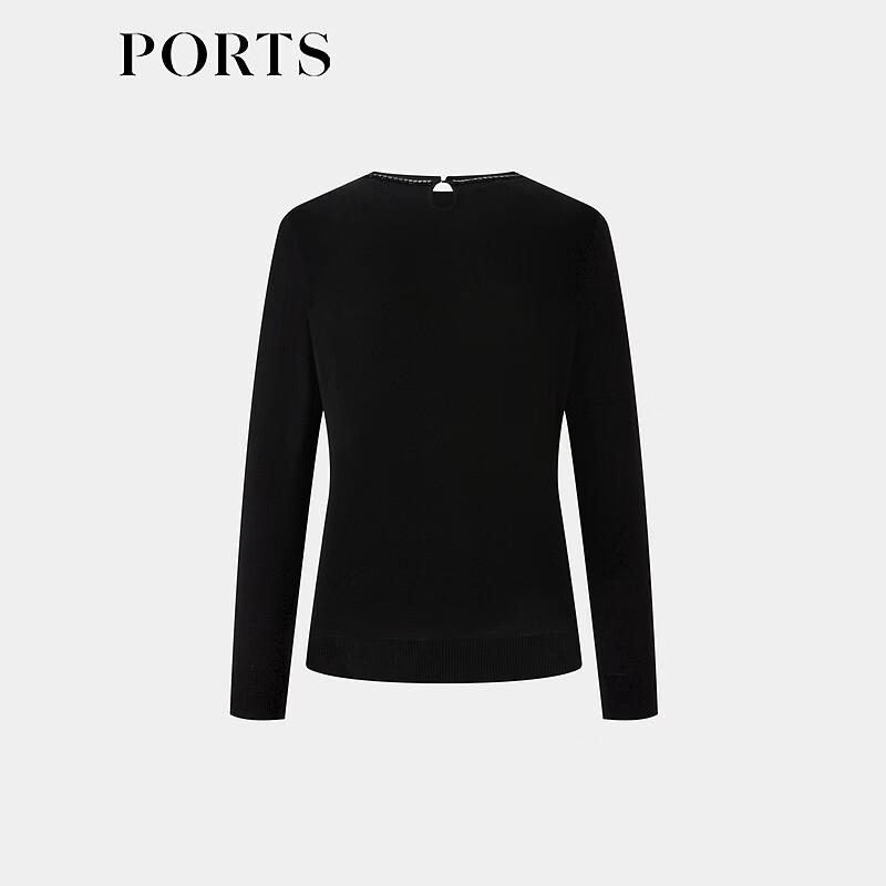 Ports Женский трикотажный свитер с длинным рукавом и круглым вырезом