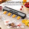 Беспроводной вакуумный упаковщик Сильное всасывание Цифровой дисплей Перезаряжаемый Компактный Портативный Вакуумный запайщик с 10 вакуумными пакетами