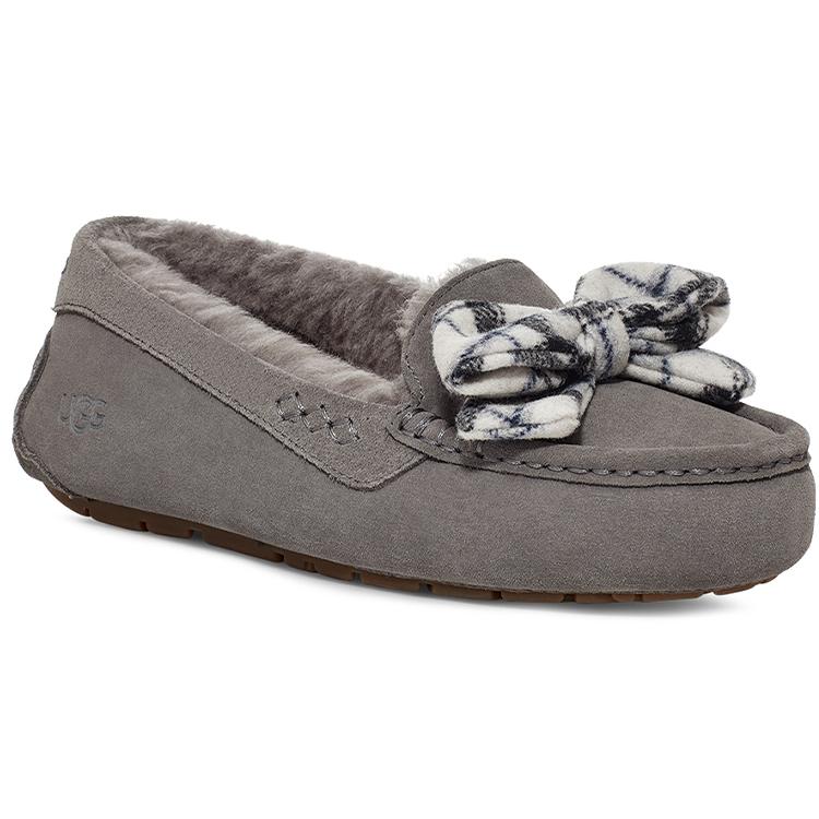 UGG Клетчатый бант Ansley 'Угольный' Женский 1127850-CHRC