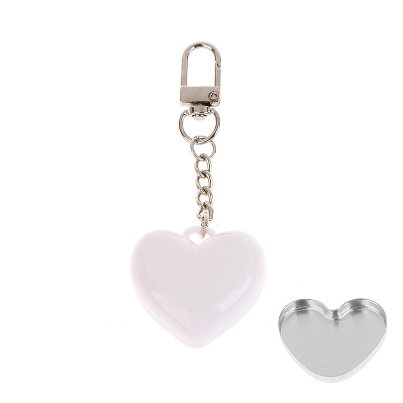 1pcs Case Container Mini Empty Aluminum Pan Key Chain Lipstick Packaging and Heart Shape Blush Powder Box Eye Shadow With