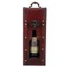 Vintage Single Red Wine Storage Box Portable Wooden Wine Package Gift Box W Handle