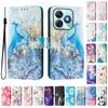 Ocean Colored Marble Luxury Painted Leather Case Wallet Book Style Cover for ZTE Blade A52,A53,A73,V50 Vita,V40S,V60,A35,A55,A75...