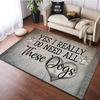 Home and Love Welcome Text Carpet Living Room Home Decor Doormat Sofa Table Rug Anti Slip Chair Cushion Lounge Mat