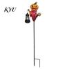 Outdoor Pumpkin Decorations Halloween Solar Garden Stake Light, Metal Decorative Stakes, IP65 Seasonal Backyard Decor Waterproof LED Landscape