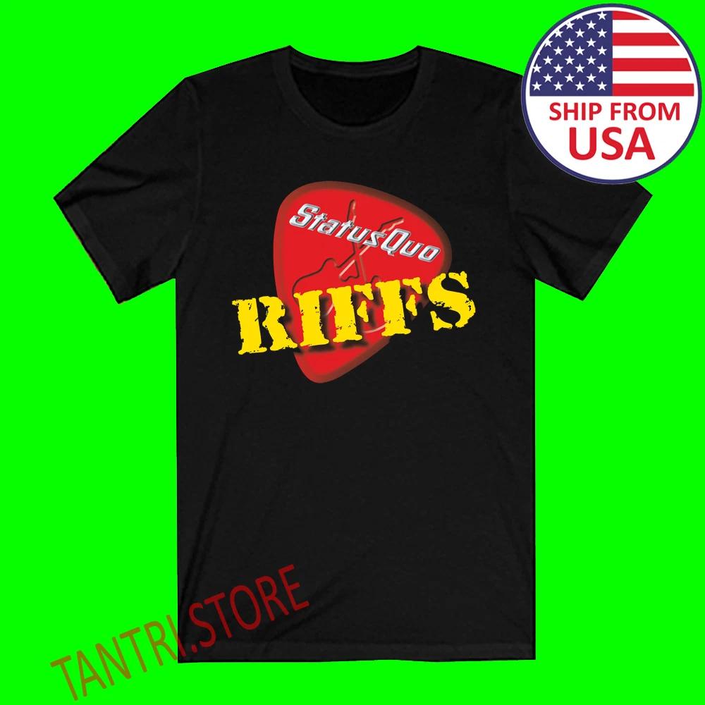 Status Quo Riffs Men's Black Size S to 3XL