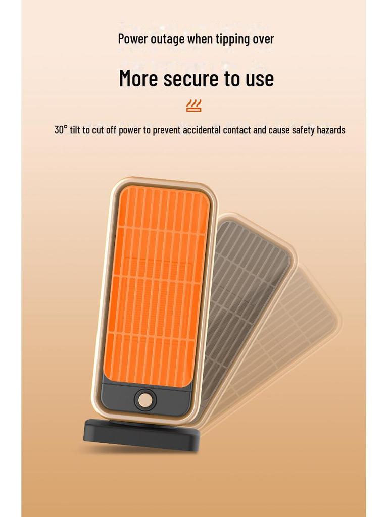 Camel Energy-Saving PTC Desk Fan Heater - Rapid Heat In 3 Seconds for Home Use