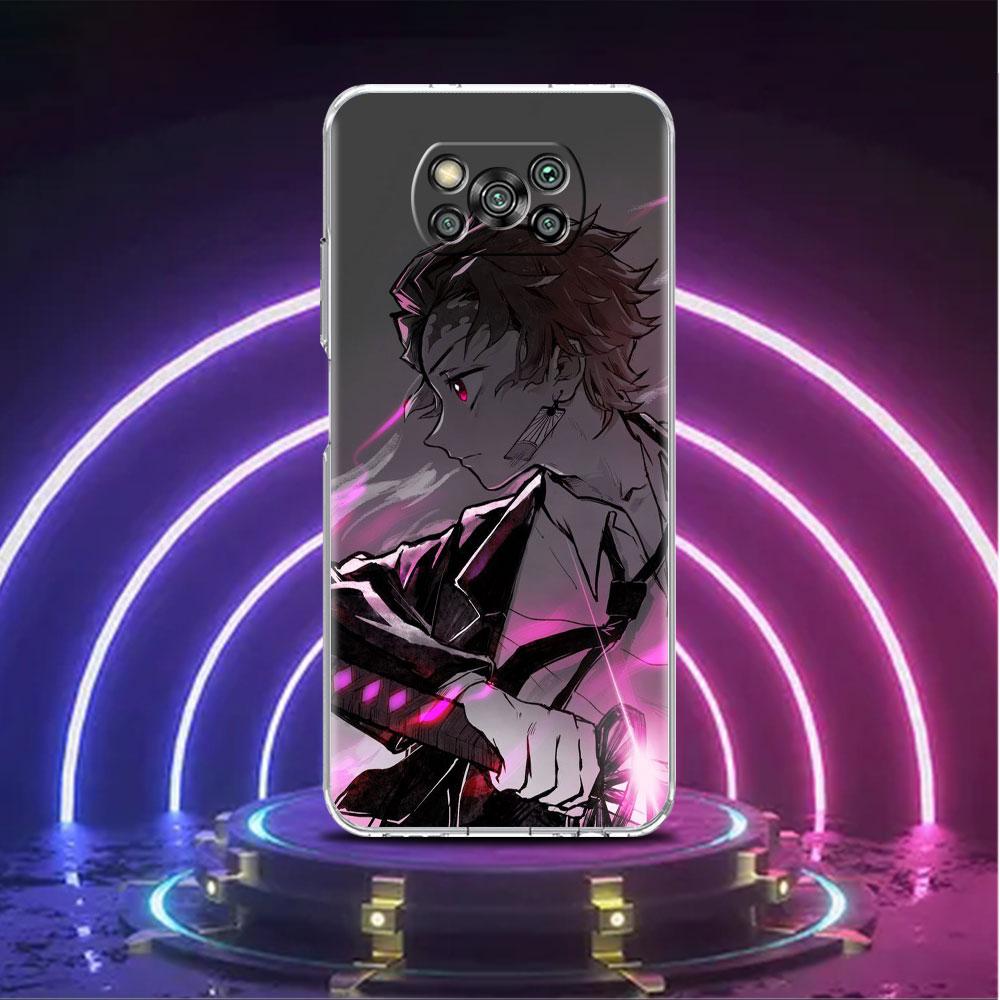 Прозрачный мягкий чехол для Xiaomi Mi Poco X3 NFC M3 F3 12 11 Lite 11T 10T X3 Pro Note 10 9T F1, чехол для телефона Demon Slayer Art