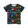 Angry Geometry Dash 3D Print T Shirts Boys Girls Cartoon Anime Tshirts Toddler Kids Game T-shirts Children Tee Tops Camiseta