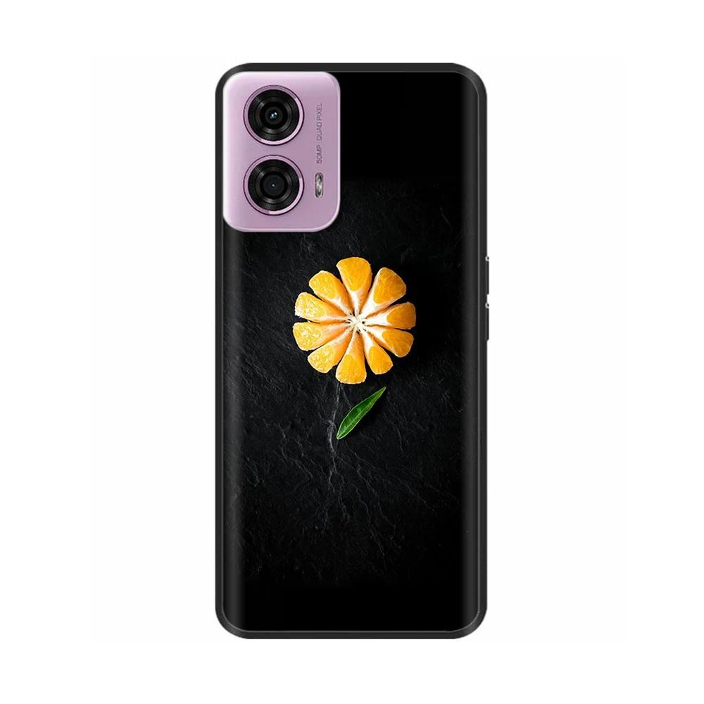 Painted Cover For Motorola Moto G04 Soft Silicone Phone Case For Moto G04 Back Cover MotoG04 XT2421-2 Shockproof Shell Para Etui
