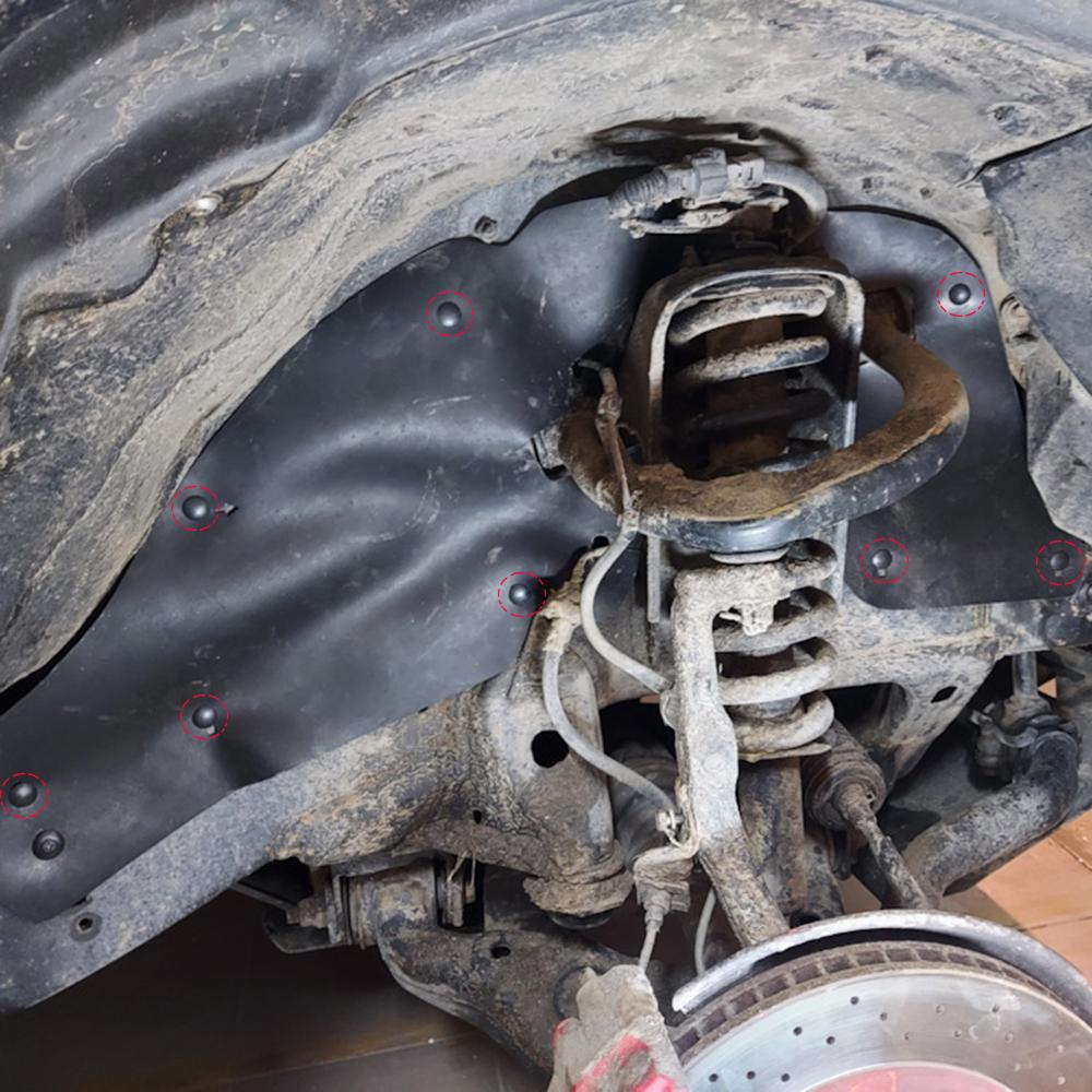 20 шт., брызговики, щитки, винты, фиксаторы фартука, заклепки для Toyota RAV4 XA20 XA10 1991-2003 2004 2005 9046710107