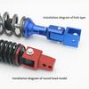 Motorcycle Rear Shock Extender 1/2Pcs Motorcycle Front Shock Riser With Screw Front Shock Riser Height Extension Absorber Metal