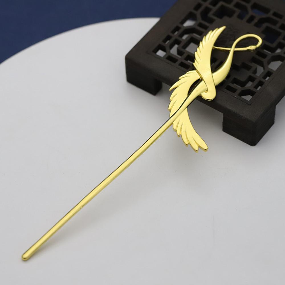 Fashion Hair Jewelry Feather Girls Women Ornaments Bird Hair Fork Hairpin Hair Stick