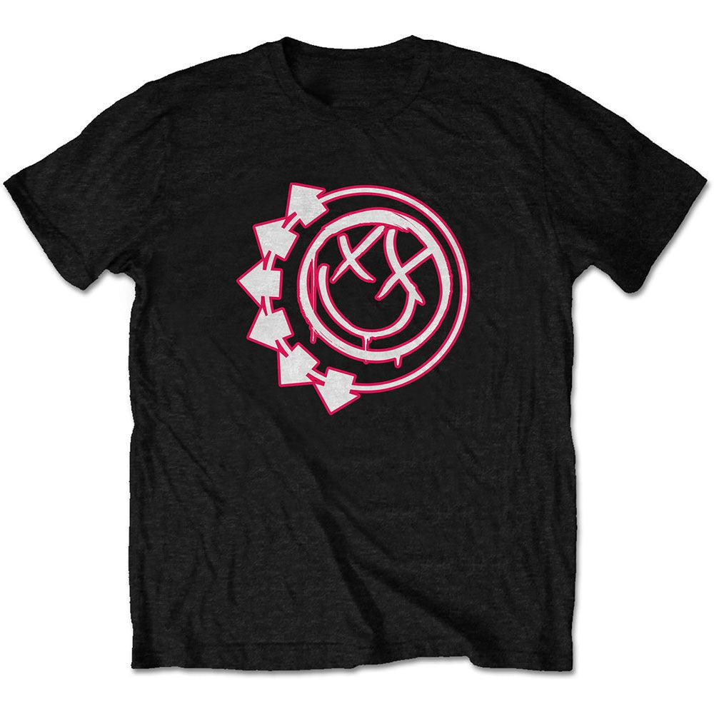 Six Arrow Smiley Blink182 Band TShirt Cotton Graphic Tee Unisex Unisex Summer Streetwear