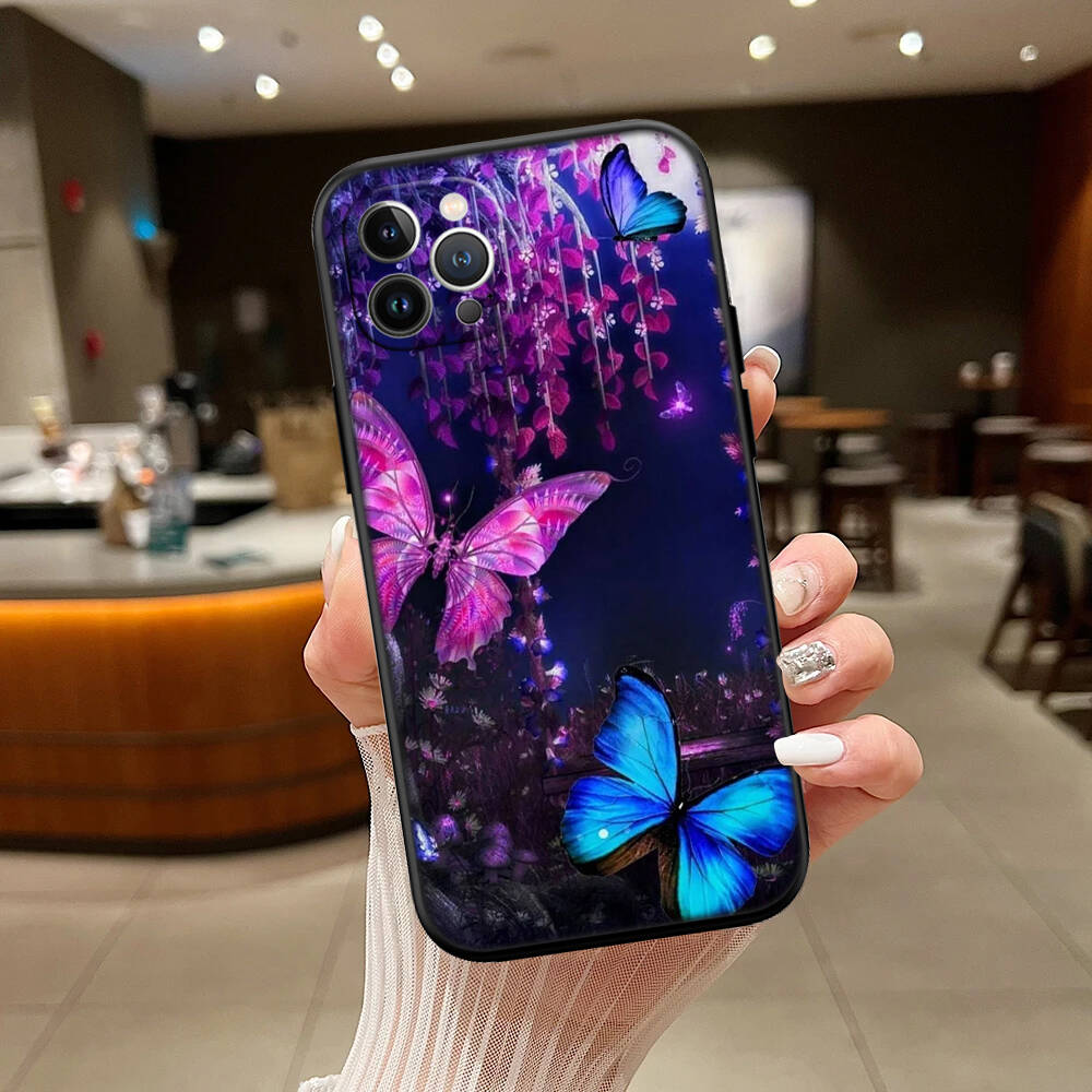 Colorful Butterfly Phone Case for Xiaomi Poco C40 C51 C50 C55 C65 C71 C75 C85 F8 F7 F6 F5 F3 F2 X7 X6 X4 X3 M7 M6 M5 M4 M3 M2 Pro