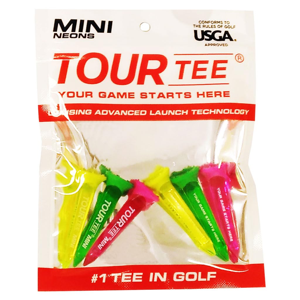 Tour Tee MINI NEONS Golf Tees (6 tees) T-491 (590)