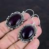 Серьги с фиолетовым огненным лабрадоритом, настоящие драгоценные камни, серьги из стерлингового серебра 925 пробы, элегантные серьги ручной работы, подарки на годовщину, украшения в стиле бохо