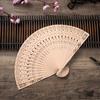 1/10/20Pcs Wooden Folding Fan Hollow Portable Fan Summer Hand Held Ribs Wedding Desktop Decoration