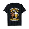 Unisexs Old Unisex With A Beer And Dachshund T Shirt Vintage Stretched Designer Clothes Streetwear Top For Everyday Wear
