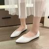 Fashion 2024 New Spring and Autumn Pointed Toe Comfortable Casual Retro Elegant Women's Shoes Shallow Mouth Breathable Flat Shoes