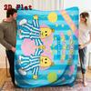 Banana Pajamas 2D Flat Pattern Flannel Blanket High quality All Seasons Warmth and Comfort Perfect for Christmas Gifts.PMT0914089