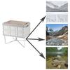 Camping Ice Cooler Stand Foldable Outdoor Camping Cooler Holder Rack Fridge Ice Box Holder for Camping Hiking Cooking