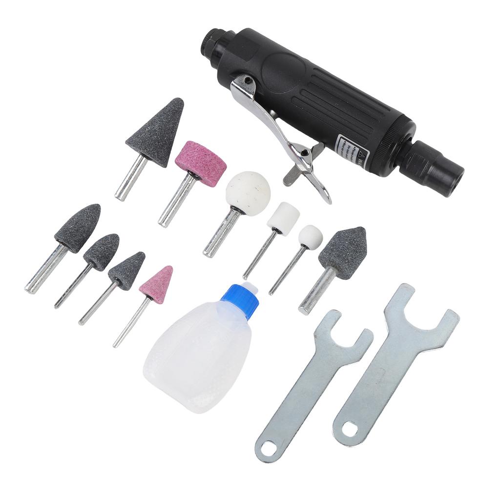 Пневматическая прямая шлифмашина 25000 об/мин 90 фунтов на кв. дюйм Рабочее давление 1/4 дюйма Набор пневматических прямых шлифмашин для шлифовки резки полировки