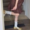 Женские носки-пузыри в форме банта с махровой стопой, Детские носки средней длины свежих цветов