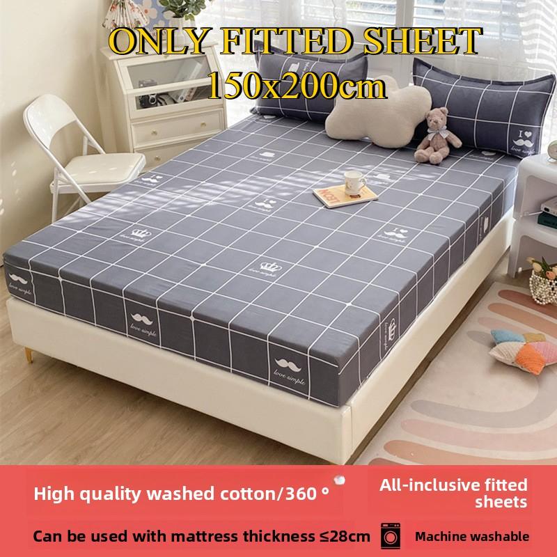 Простыня на резинке Не линяющая Не скатывающаяся Цельная простыня Нескользящая Разные размеры Постельное белье Покрывало-протектор