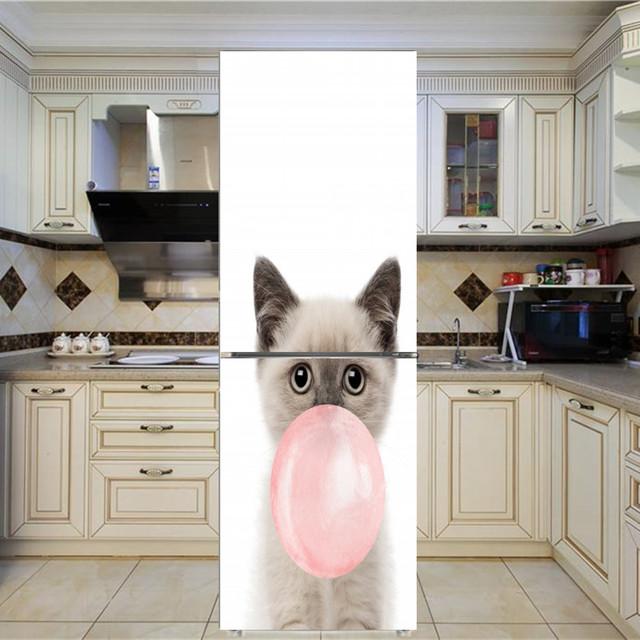 Art New Rose стикер на холодильник с цветочным узором, наклейки на стену, украшение дома, кухня, настенная роспись, декор, современный ремонт