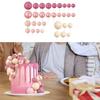 32Pcs Ball Cake Topper Decorations Balloon Picks Cakes Sticks Mini Foam Balloons for