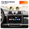 New Android Car Radio Multimedia Video Player GPS For Mercedes Benz Smart Fortwo 451 2006 2007 2008 2009 Carplay BT 2Din Stereo
