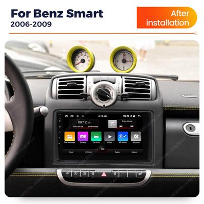 Новый Android автомобильный радиоприемник мультимедиа видеоплеер GPS для Mercedes Benz Smart Fortwo 451 2006 2007 2008 2009 Carplay BT 2Din стерео