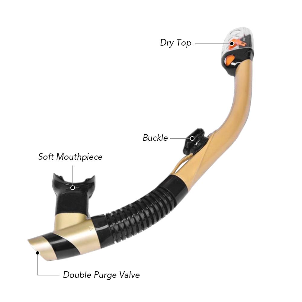 Герметичный набор для сноркелинга, противотуманные очки для плавания и подводного плавания, очки с легким дыханием, сухая трубка для сноркелинга, маска для подводного плавания с аквалангом