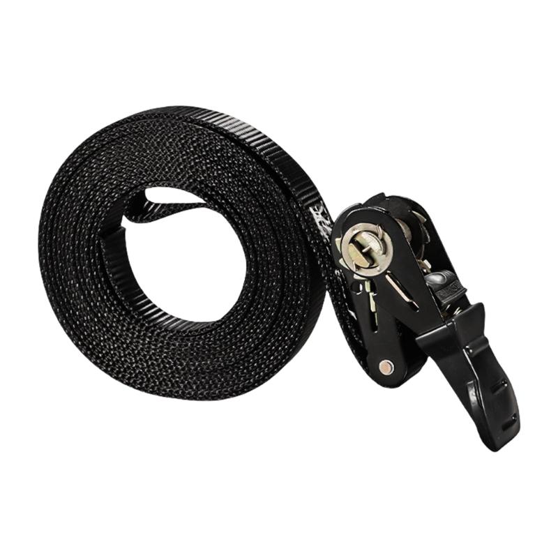 Extra Strong 300/500cm Ratchet Lashing Straps Polyester Webbing Secures Heavy Loads During Shipping for Moving Logistics
