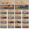 SUV Sedan Red Sports Car Vintage Metal Poster Beetle Retro Tin Sign Auto Club Wall Art Decoration Plaque for Modern Home Decor