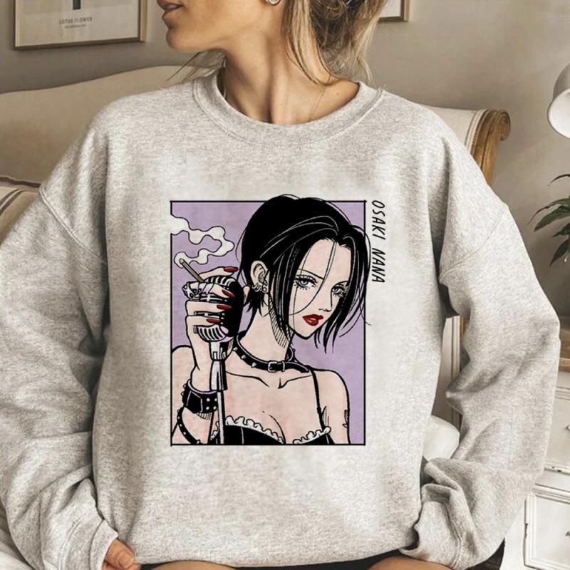 Nana Anime Hoodies Women Sweat Y2K Gothic Hood