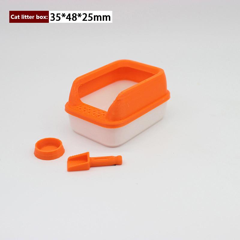 3шт/комплект украшения для дома 1:12 кукольных миниатюрных кошачьих туалетов, модель мини-лопаты, зоотовары для кукол, аксессуары для игрушек