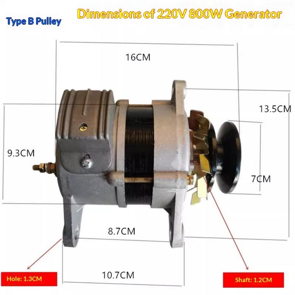 800W/2000W 220V Permanent Magnet Generator AC Brushless Constant Voltage Generator High Power Charging Generator