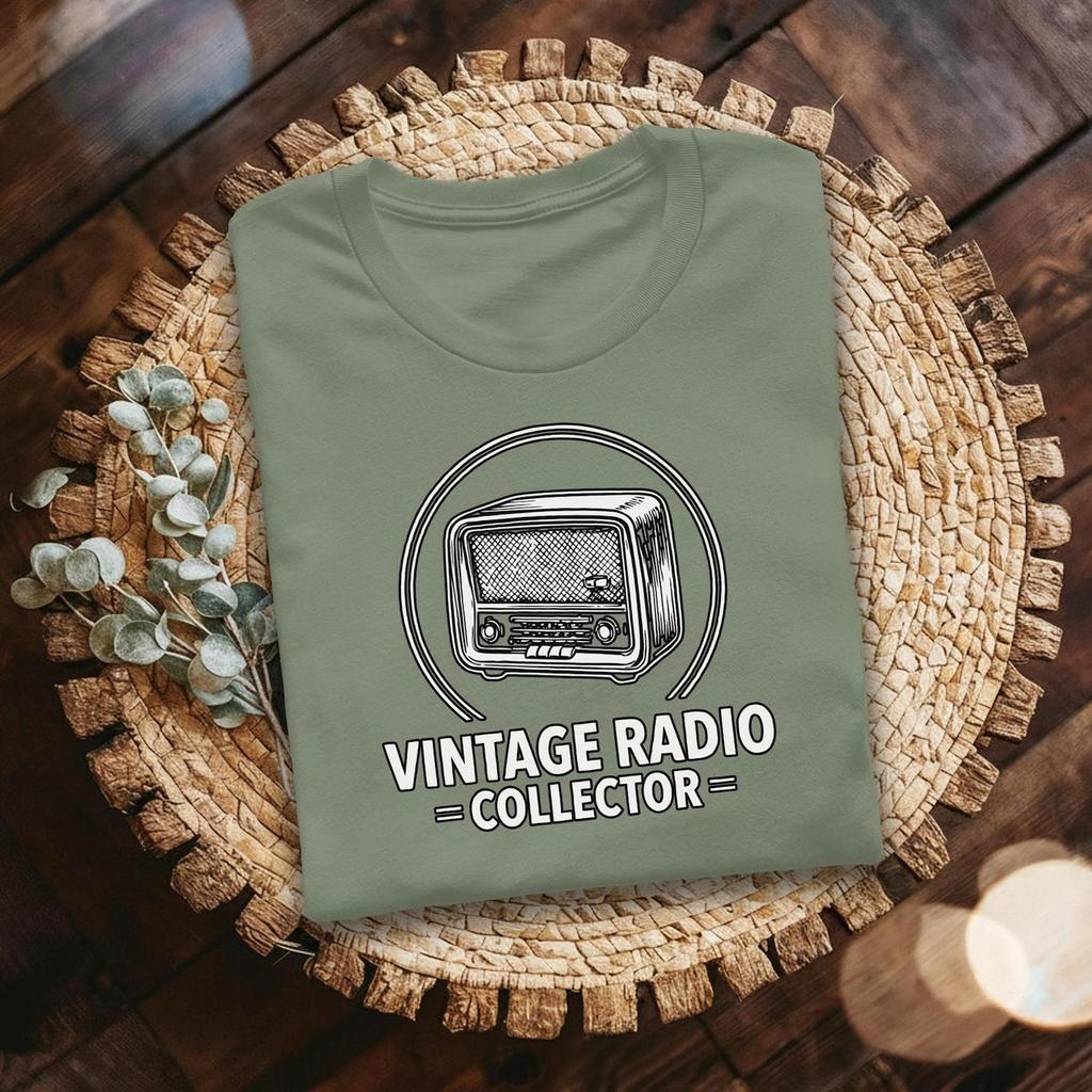 Retro Radio Shirt, Vintage Style Tee for Music Lovers and Collectors