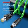 M12 to RJ45 High-Flex Shielded Industrial Ethernet Cable
