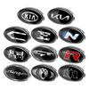 3D Car Aluminum Metal Logo Badge Body Fender Trunk Decoration Stickers For KIA Stinger RIO Sorento Picanto Ceed Borrego Syros K5 MT8
